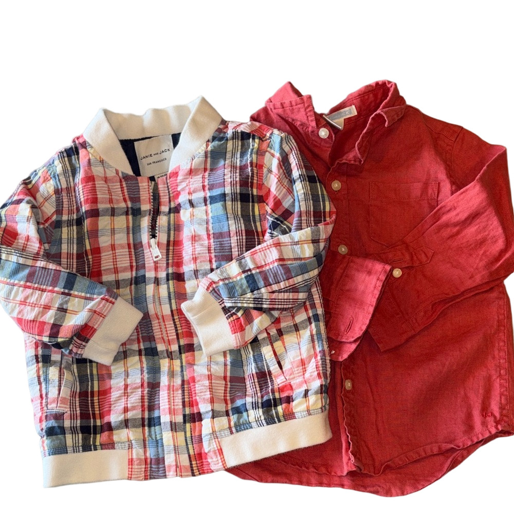Janie and Jack Shirt and Jacket Bundle 18-24 M